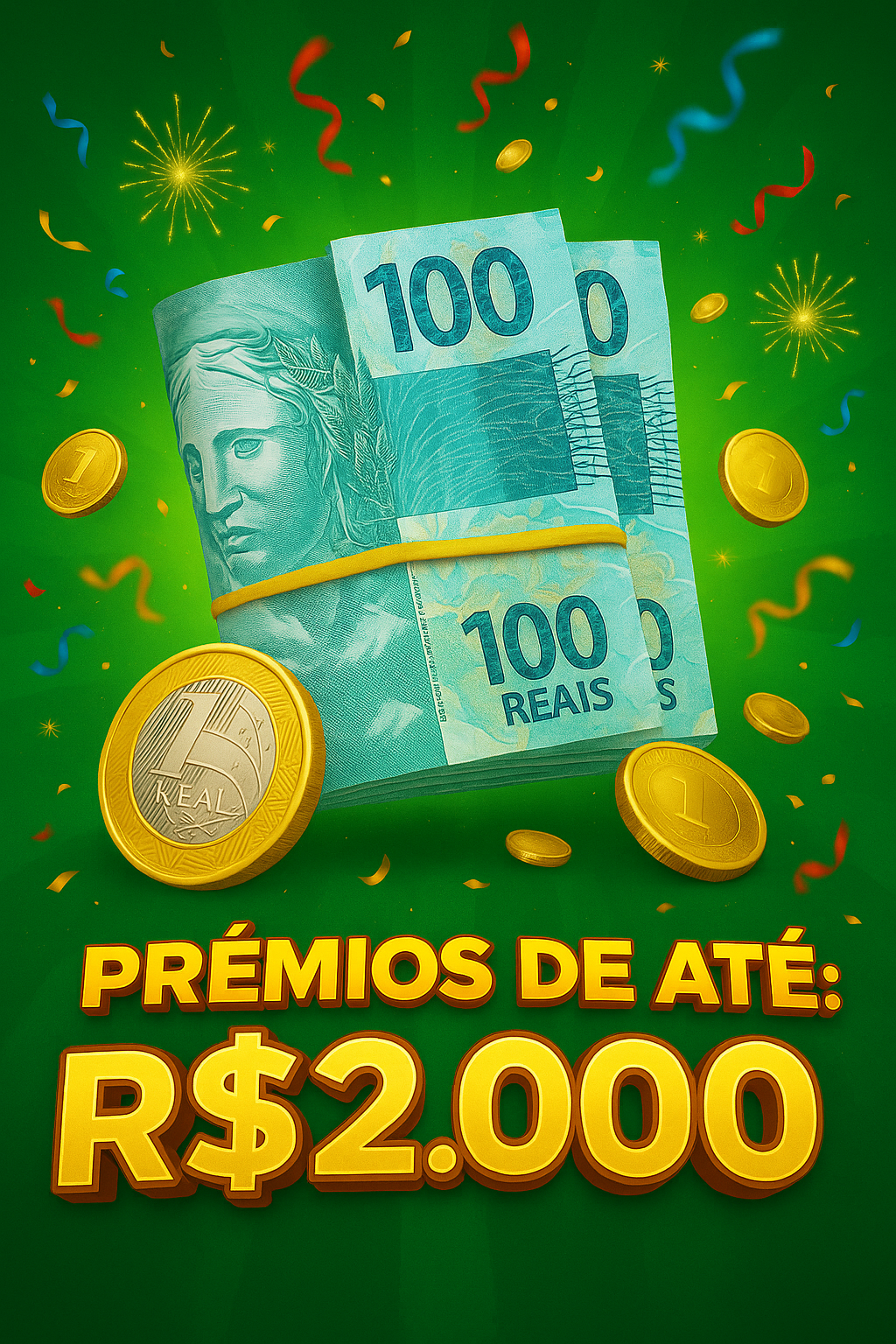 Banner TROCO PREMIADO💸 R$2,00 - até R$2.000 no PIX